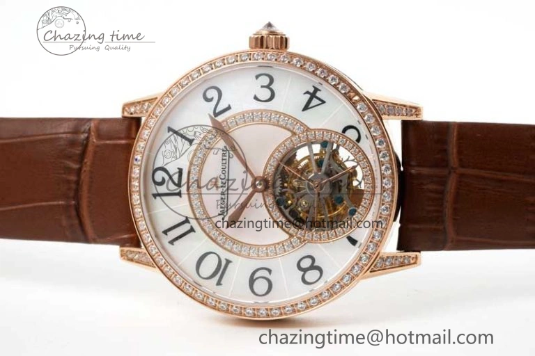 Rendez-Vous Tourbillon RG RMSF Best Edition White Dial on Brown Leather Strap SmoothTexture 7437
