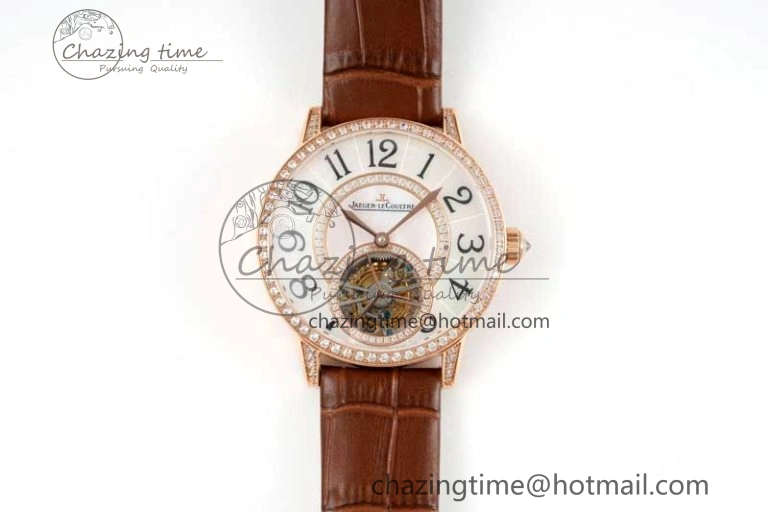 Rendez-Vous Tourbillon RG RMSF Best Edition White Dial on Brown Leather Strap SmoothTexture 7437