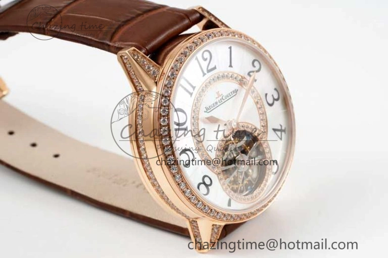 Rendez-Vous Tourbillon RG RMSF Best Edition White Dial on Brown Leather Strap SmoothTexture 7437