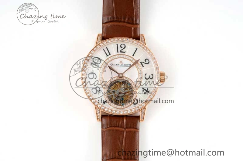 Rendez-Vous Tourbillon RG RMSF Best Edition White Dial on Brown Leather Strap SmoothTexture 7437
