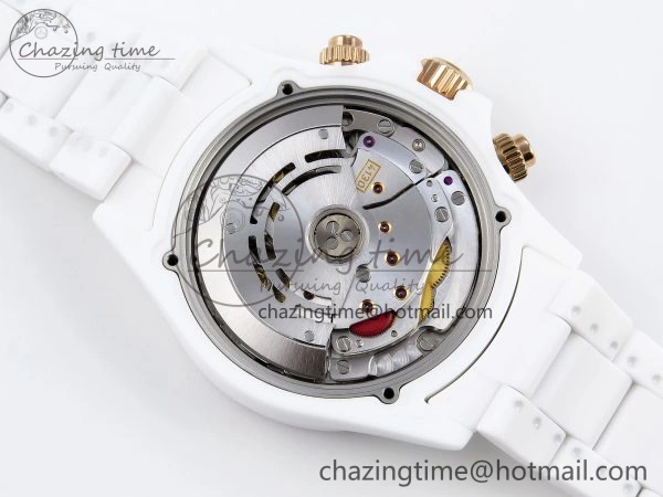 Thermal Rolex Daytona Rainbow 40mm Cer Cer Black Dial NOOB SA4130 Super Clone 1732