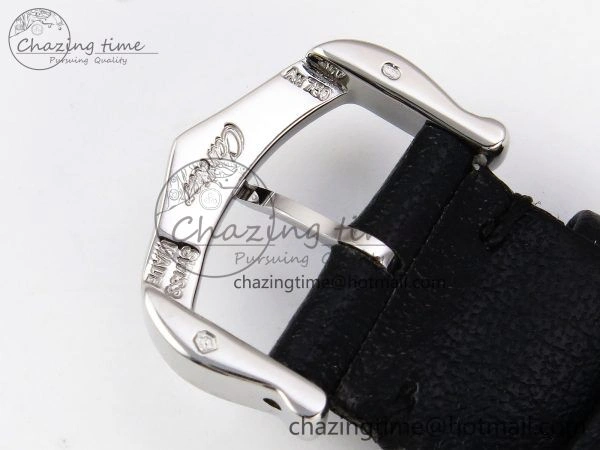 Elegant Ronde De Cartier 29mm DRF 1:1 Best Edition Sandblasted Silver-Plated White Dial on Black Leather Strap Ronda Quartz 5976
