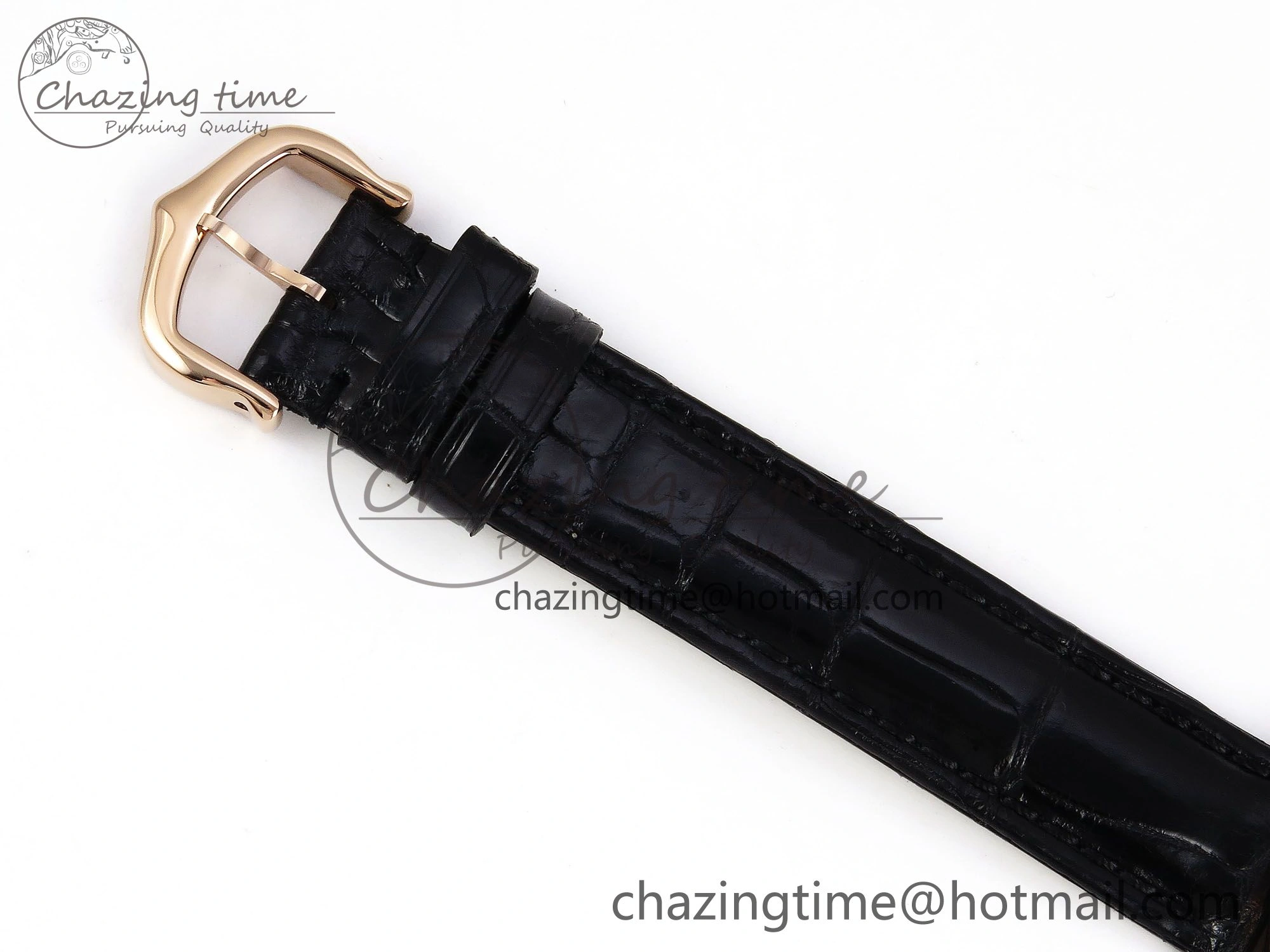 Ronde De Cartier 29mm RG DRF 1:1 Best Edition Sandblasted Silver-Plated White Dial on Black Leather Strap Ronda Quartz Resilient 5970
