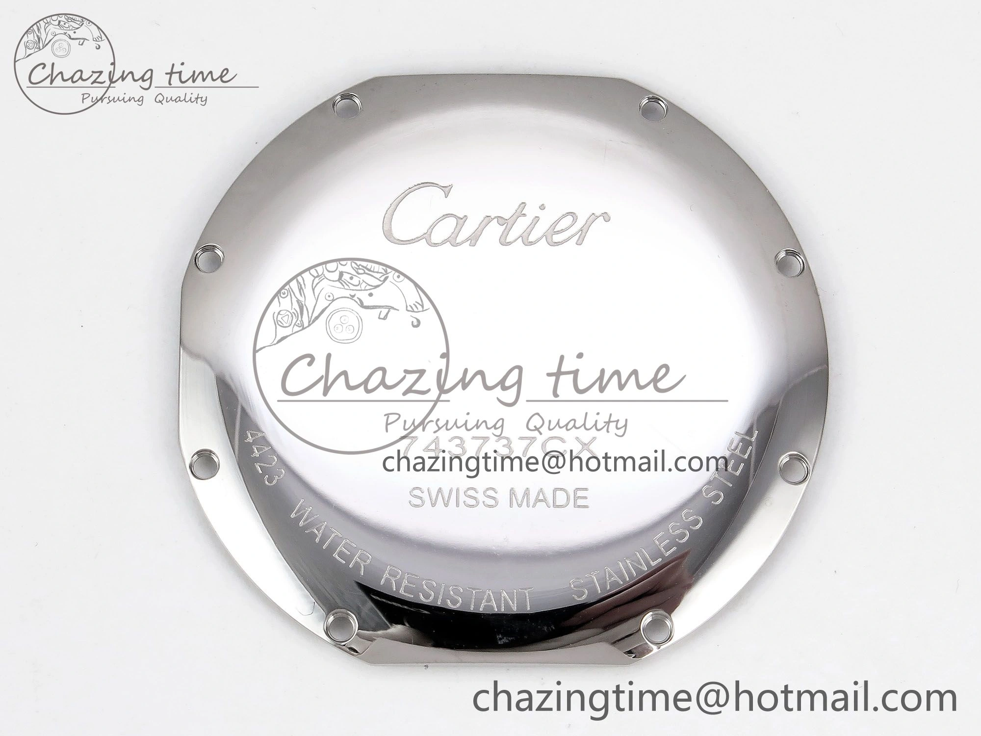 Ronde De Cartier 36mm DRF 1:1 Best Edition Sandblasted Silver-Plated White Dial on Black Leather Strap Ronda Quartz Sophisticated 5974