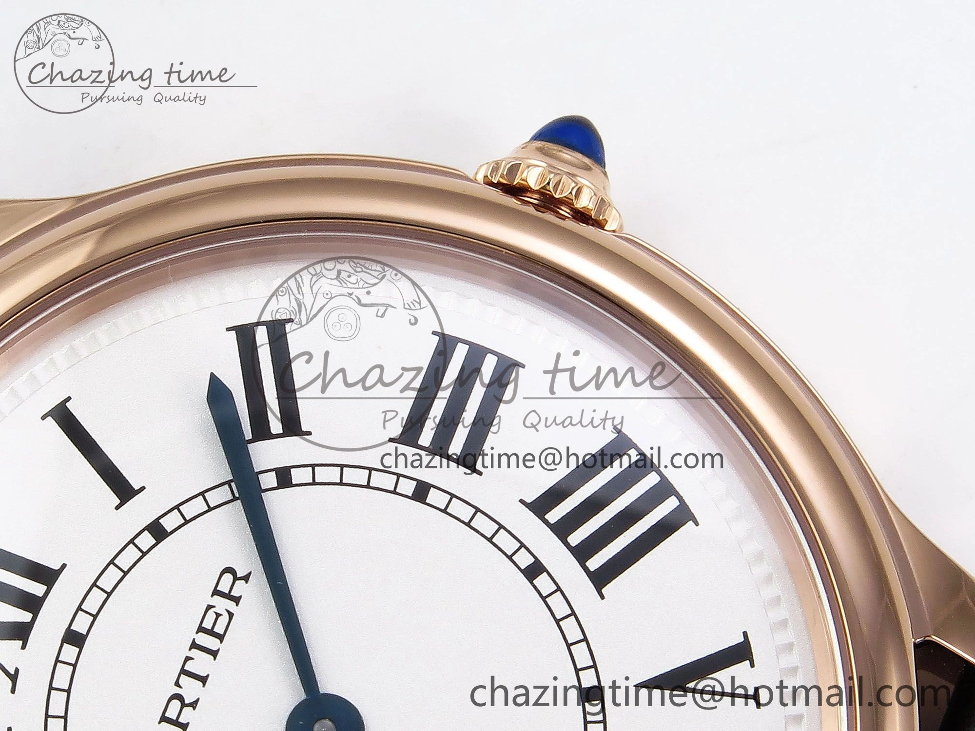 Ronde De Cartier 36mm RG DRF 1:1 Best Edition Sandblasted Silver-Plated White Dial on Black Leather Strap Ronda Quartz Affordable 5969