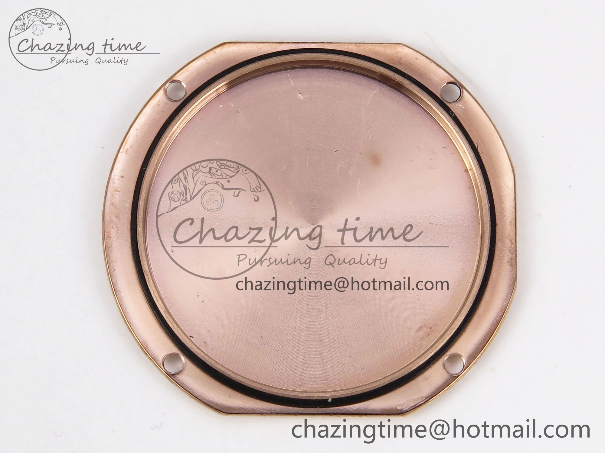 ComfortFit Ronde Louis Cartier 29mm RG DRF 1:1 Best Edition Sandblasted Beige Dial on Purple Leather Strap Ronda Quartz 5975