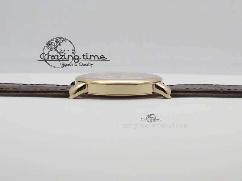 Ronde Louis Cartier RG UT Best Edition White Dial On Brown Leather Strap QuickDry 6340