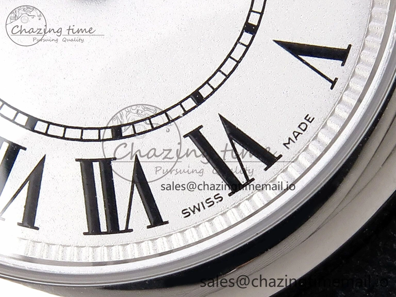 Ronde Must 29mm SS AF 1:1 Best Edition White Dial on Black Leather Strap Ronda Quartz AllSeason 5889