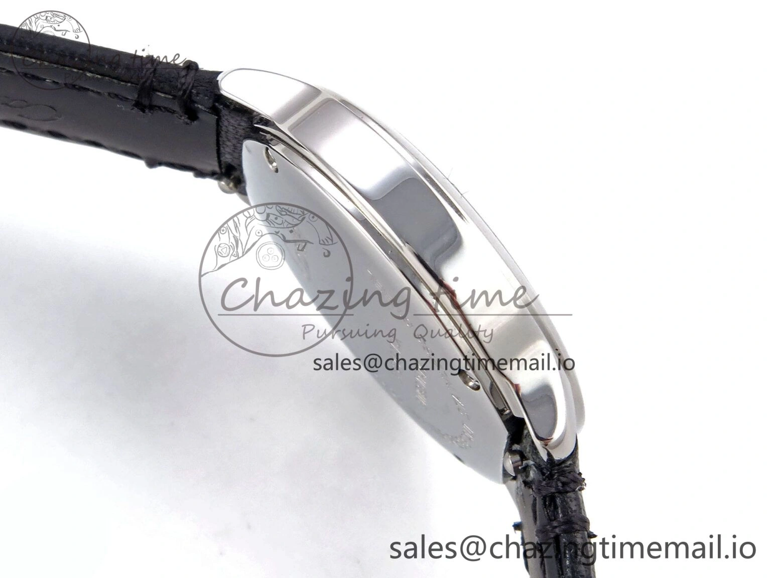 Ronde Must 29mm SS AF 1:1 Best Edition White Dial on Black Leather Strap Ronda Quartz AllSeason 5889
