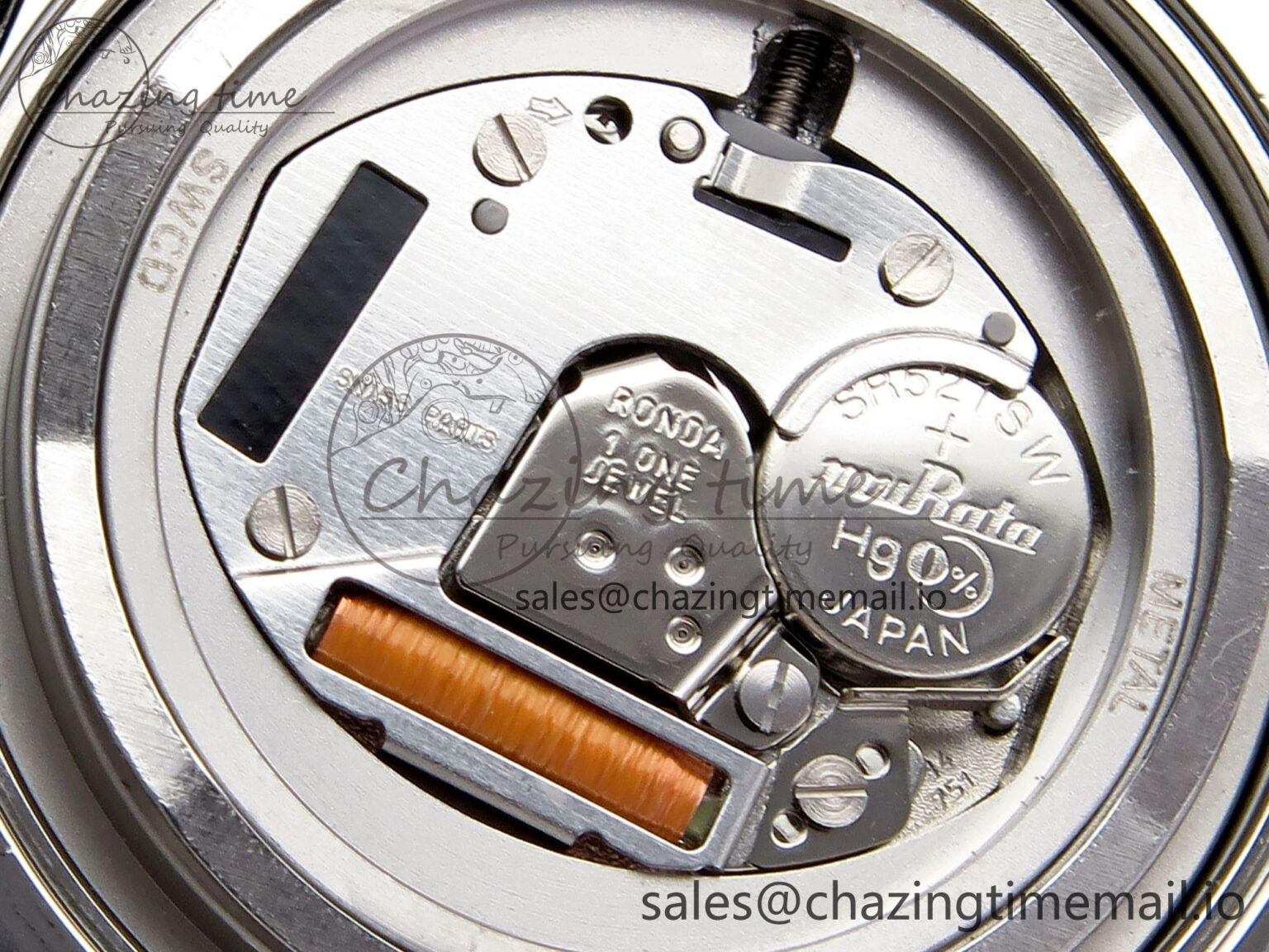Ronde Must 29mm SS AF 1:1 Best Edition White Dial on Black Leather Strap Ronda Quartz AllSeason 5889