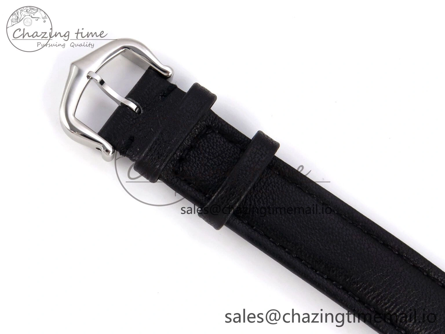 Ronde Must 29mm SS AF 1:1 Best Edition White Dial on Black Leather Strap Ronda Quartz AllSeason 5889