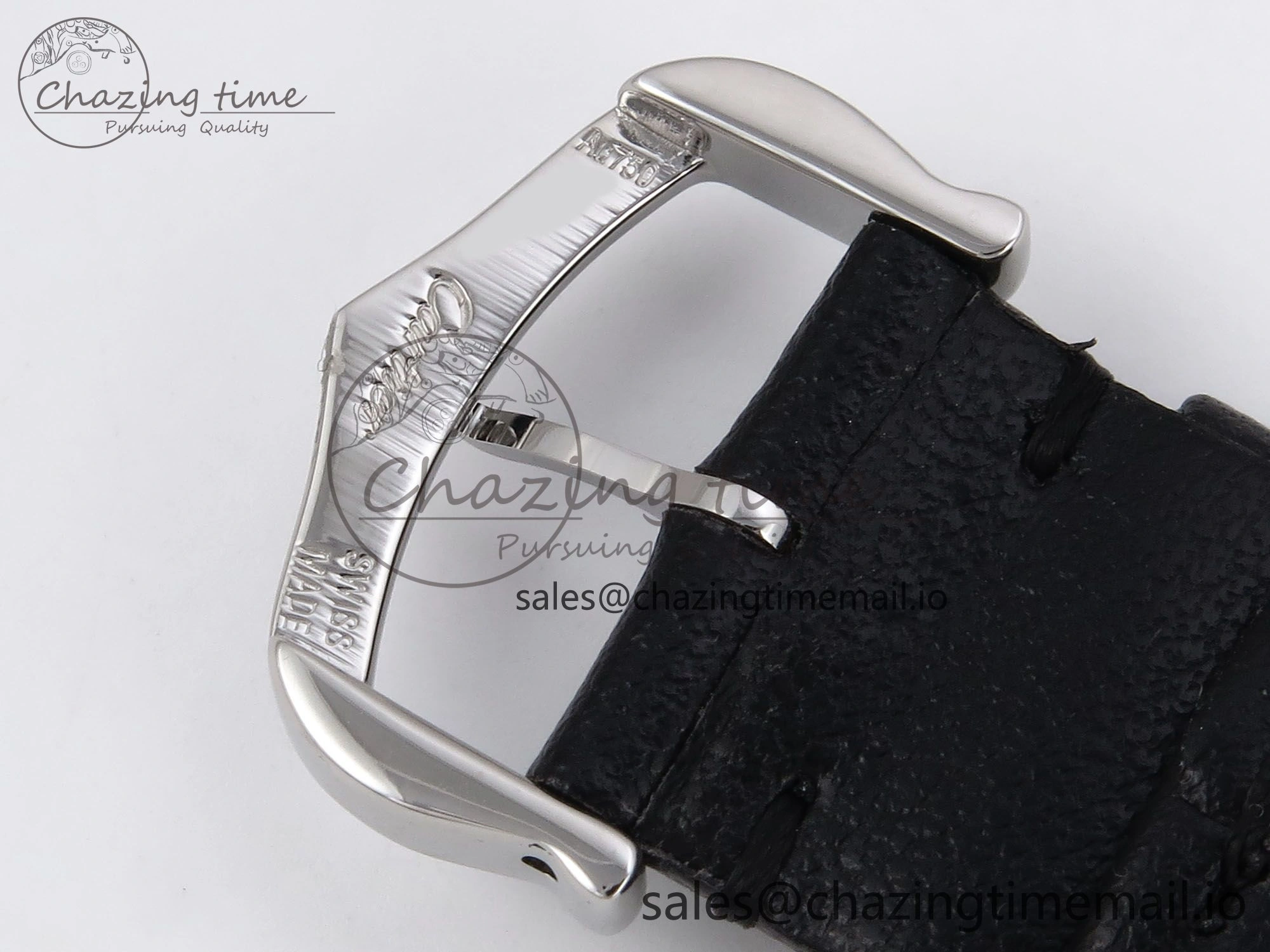Durable Ronde Must De Cartier 36mm DRF 1:1 Best Edition Sandblasted Silver-Plated White Dial on Black Leather Strap Ronda Quartz 5868