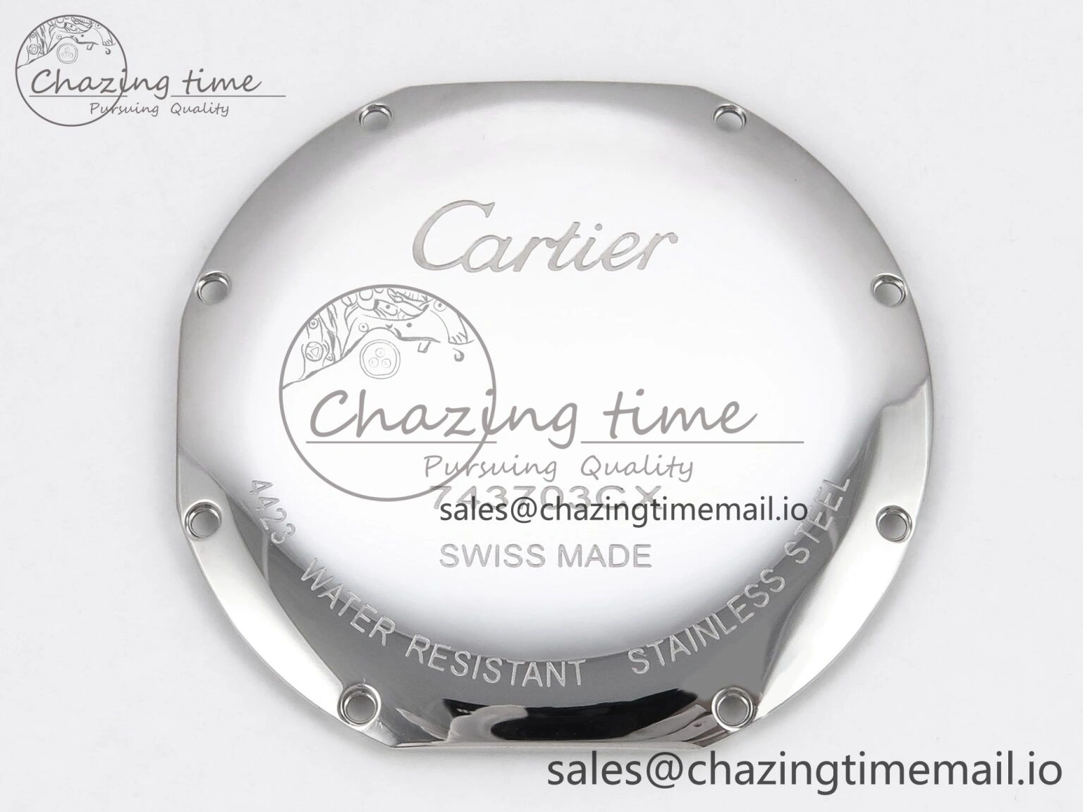 Durable Ronde Must De Cartier 36mm DRF 1:1 Best Edition Sandblasted Silver-Plated White Dial on Black Leather Strap Ronda Quartz 5868