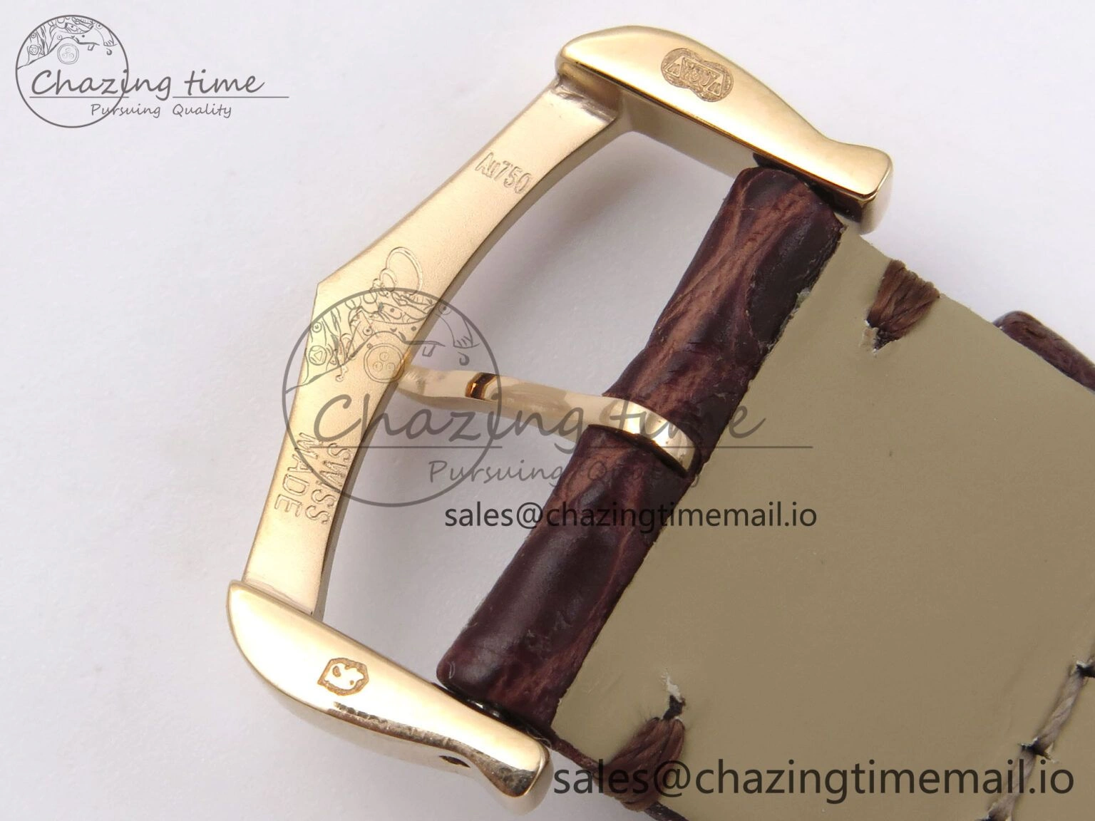 Ronde Solo 42mm RG AF 1:1 Best Edition White Dial Diamonds Bezel on Brown Black Strap MIYOTA Casual 5878