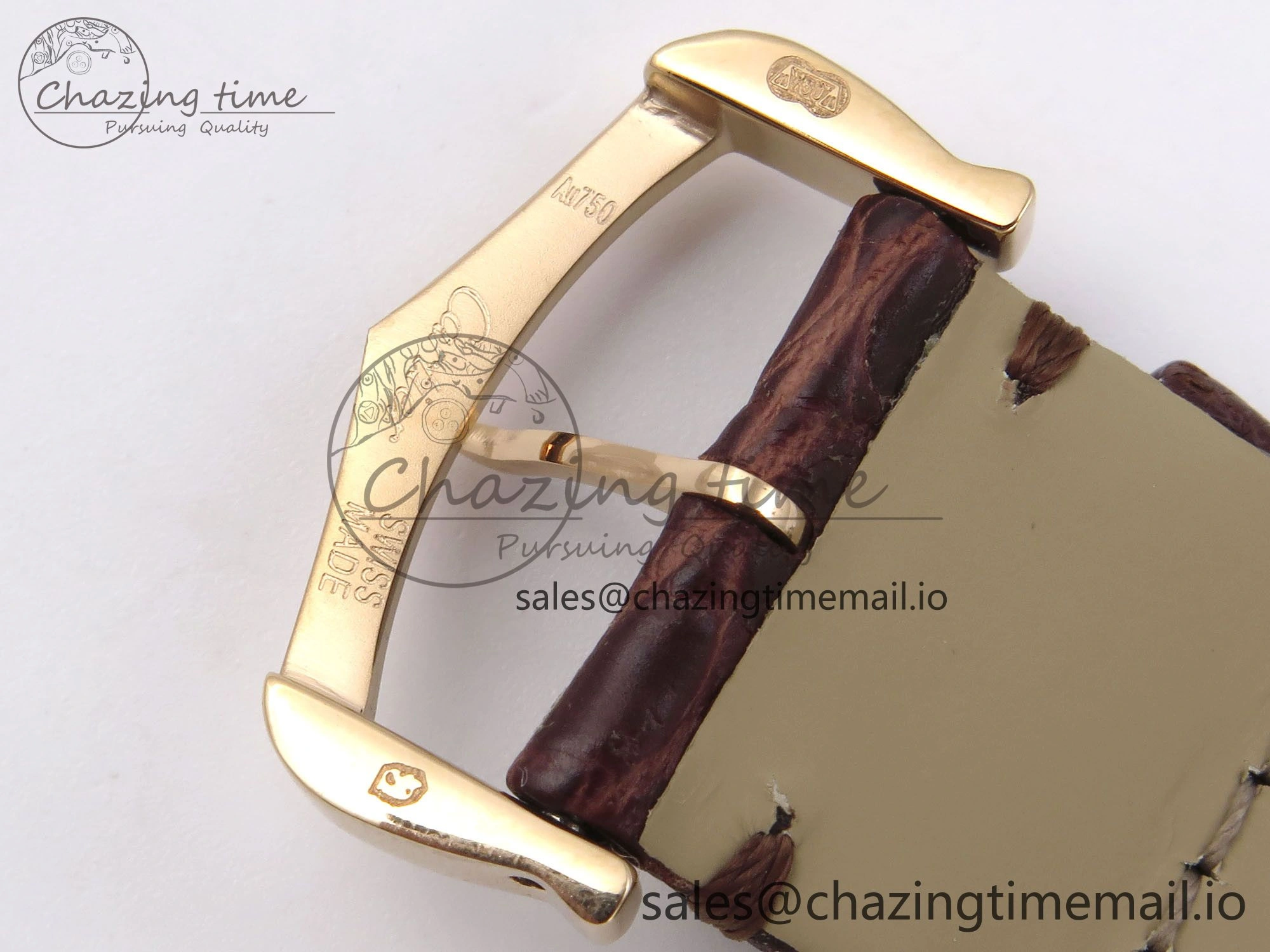 Ronde Solo 42mm RG AF 1:1 Best Edition White Dial Diamonds Bezel on Brown Black Strap MIYOTA Casual 5878