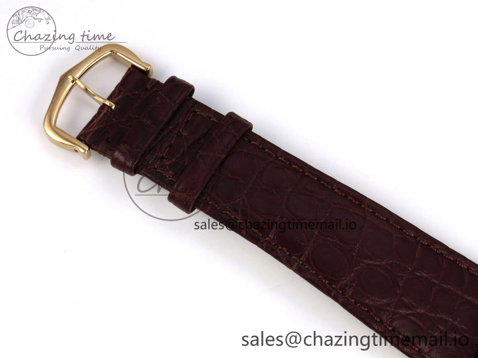 Ronde Solo 42mm RG AF 1:1 Best Edition White Dial Diamonds Bezel on Brown Black Strap MIYOTA Casual 5878