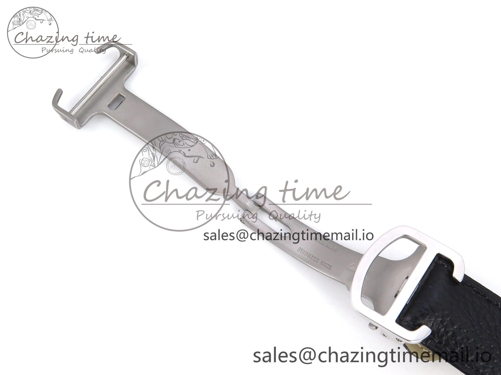Ronde Solo 42mm SS AF 1:1 Best Edition White Dial Diamonds Bezel on Black Black Strap MIYOTA RelaxedFit 5880