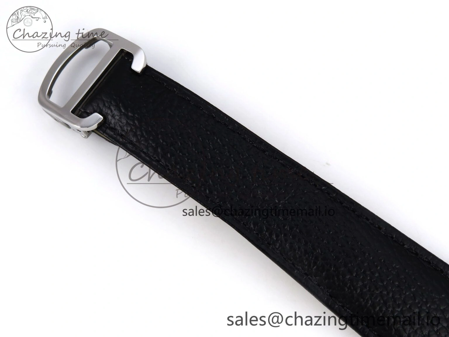 Ronde Solo 42mm SS AF 1:1 Best Edition White Dial Diamonds Bezel on Black Black Strap MIYOTA RelaxedFit 5880