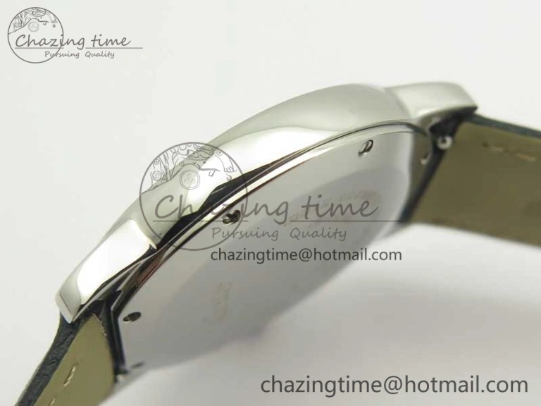 MoistureWicking Ronde Solo De Cartier 36mm SS K11 Maker White Dial on Black Crocodile Strap Ronda Quartz 6190