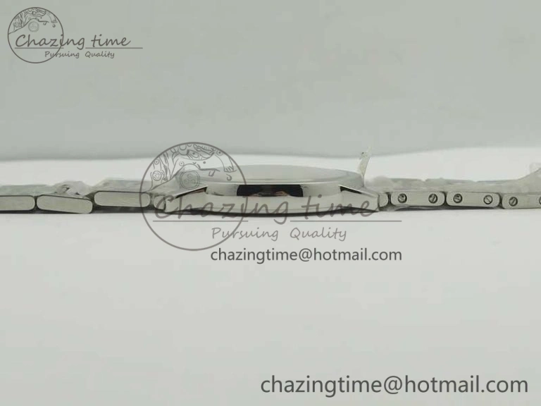 Affordable Ronde Solo De Cartier 36mm SS K11 Maker White Dial on SS Bracelet Ronda Quartz 10664