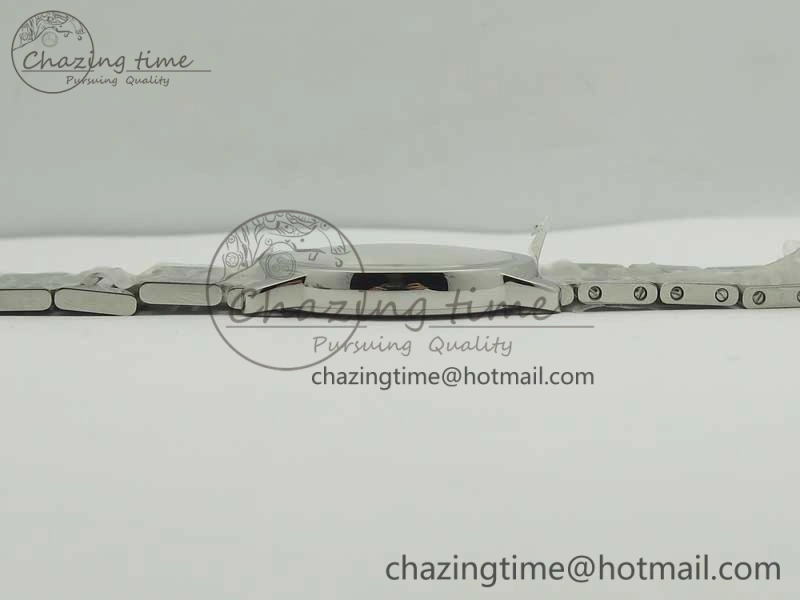 Affordable Ronde Solo De Cartier 36mm SS K11 Maker White Dial on SS Bracelet Ronda Quartz 10664