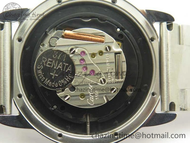 Affordable Ronde Solo De Cartier 36mm SS K11 Maker White Dial on SS Bracelet Ronda Quartz 10664
