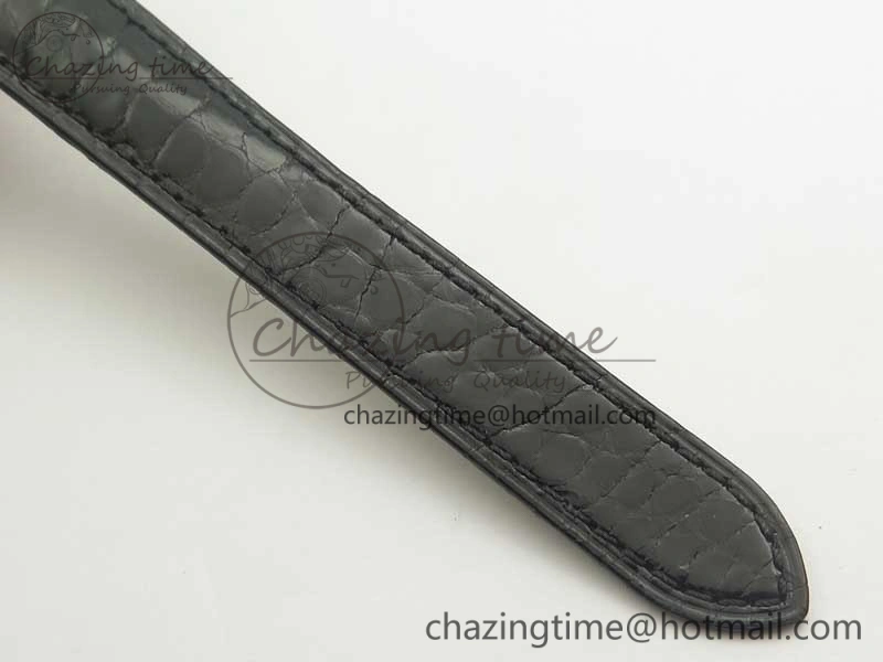 Comfortable Ronde Solo de Cartier 29.5mm K11 1:1 Best Edition White Dial on Black Croco Leather Strap Ronda Quartz 10686