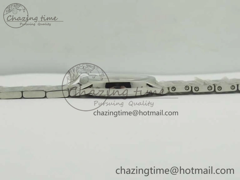 Ronde Solo de Cartier 29.5mm K11 1:1 Best Edition White Dial on SS Bracelet Ronda Quartz StreetReady 10685