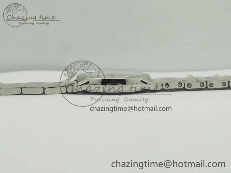 Ronde Solo de Cartier 29.5mm K11 1:1 Best Edition White Dial on SS Bracelet Ronda Quartz StreetReady 10685