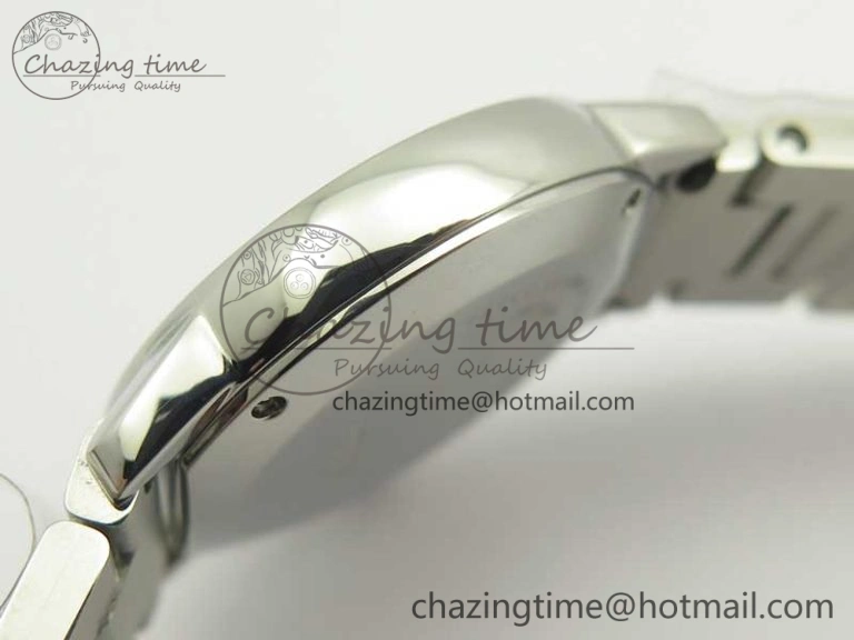 Ronde Solo de Cartier 29.5mm K11 1:1 Best Edition White Dial on SS Bracelet Ronda Quartz StreetReady 10685