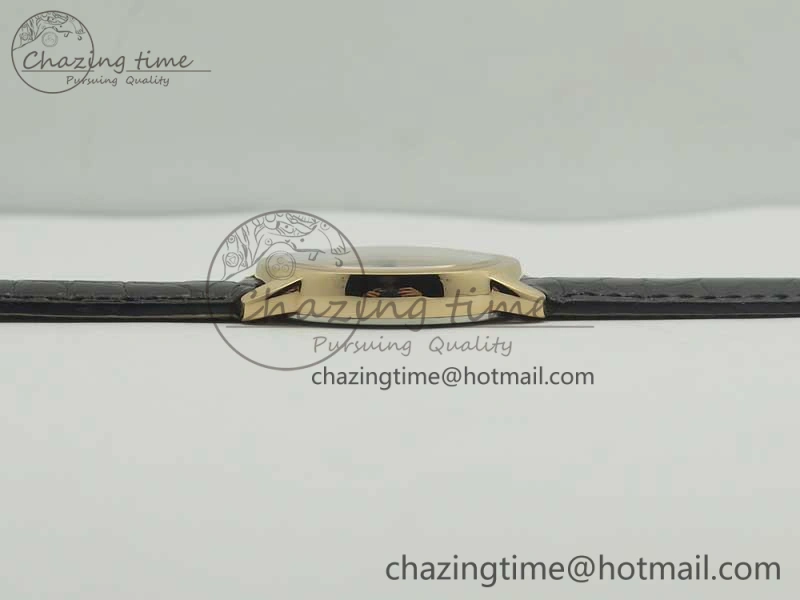 Sleek Ronde Solo de Cartier 29.5mm RG K11 1:1 Best Edition White Dial on Croco Leather Strap Ronda Quartz 6212