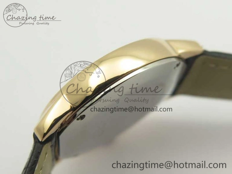 Sleek Ronde Solo de Cartier 29.5mm RG K11 1:1 Best Edition White Dial on Croco Leather Strap Ronda Quartz 6212