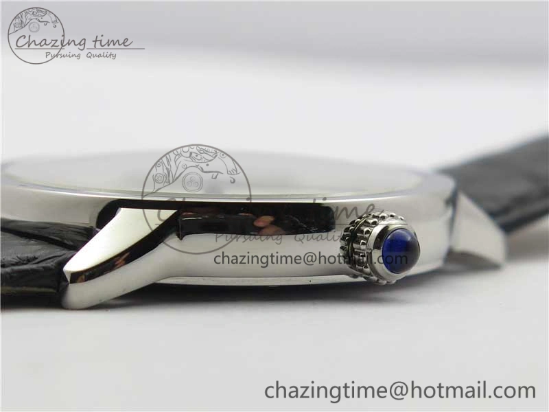 Ronde Solo de Cartier 42mm AF 1:1 Best Edition White Dial on Black Croco Leather Strap MIYOTA Compact 6119