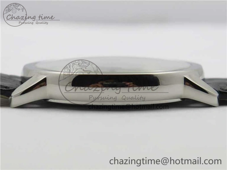 Ronde Solo de Cartier 42mm AF 1:1 Best Edition White Dial on Black Croco Leather Strap MIYOTA Compact 6119