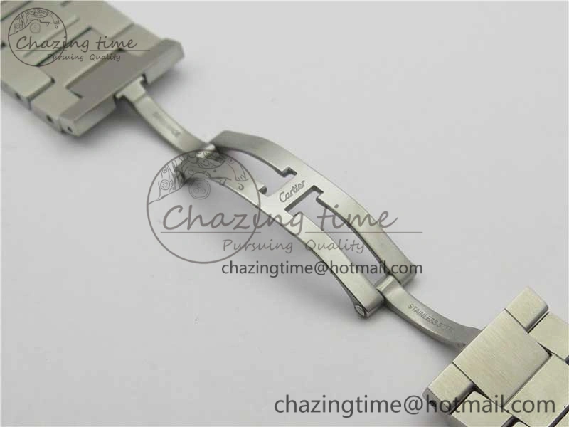 MultiPurpose Ronde Solo de Cartier 42mm AF 1:1 Best Edition White Dial on SS Bracelet MIYOTA 6114
