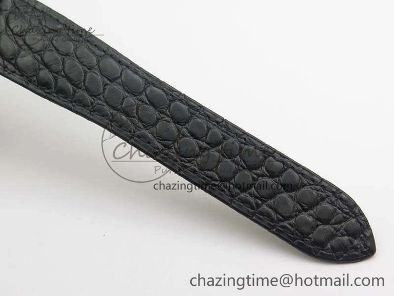 Ronde Solo de Cartier 42mm ZF 1:1 Best Edition White Dial On Black Leather Strap MIYOTA Attractive 6274