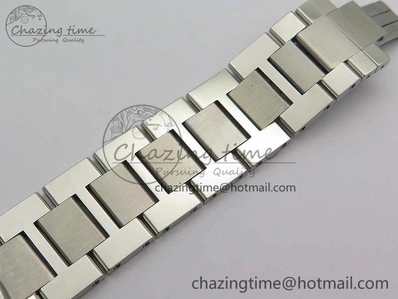 Compact Ronde Solo de Cartier 42mm ZF 1:1 Best Edition White Dial On SS Bracelet MIYOTA 6273