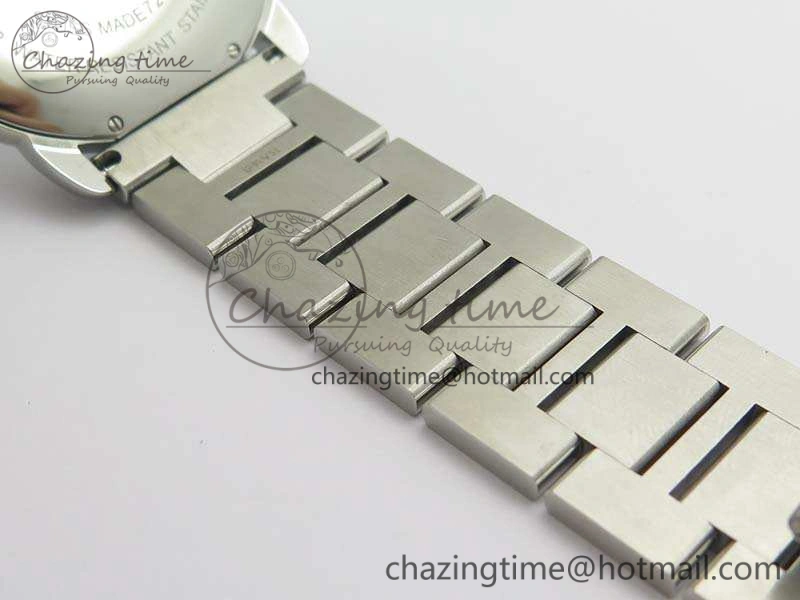 Compact Ronde Solo de Cartier 42mm ZF 1:1 Best Edition White Dial On SS Bracelet MIYOTA 6273
