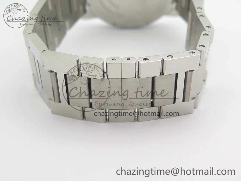 Compact Ronde Solo de Cartier 42mm ZF 1:1 Best Edition White Dial On SS Bracelet MIYOTA 6273