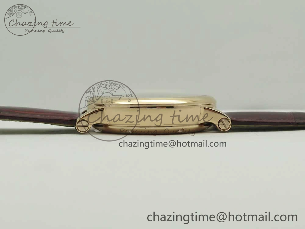 Rotonde Flying Tourbillon RG BLF Best Edition White Dial on Brown Leather Strap V WellDesigned 6169
