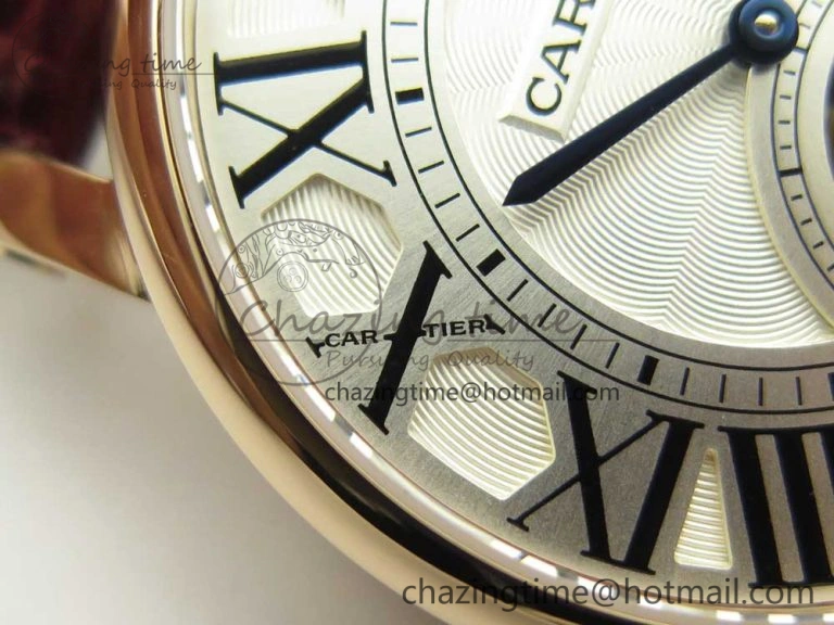 Rotonde Flying Tourbillon RG BLF Best Edition White Dial on Brown Leather Strap V WellDesigned 6169