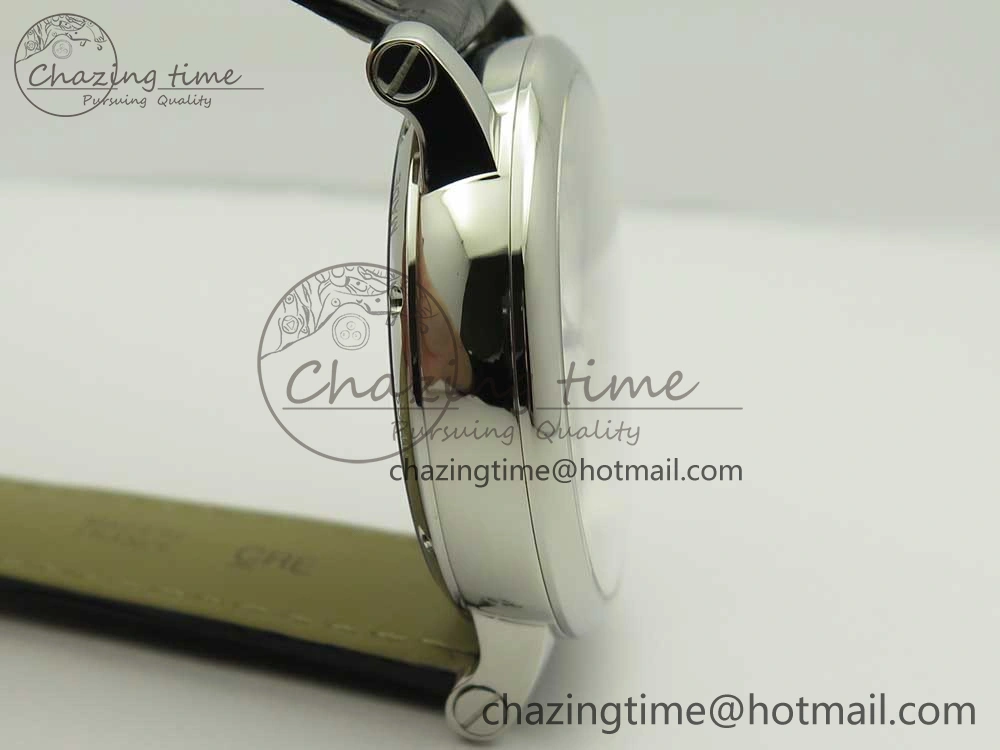 Rotonde Flying Tourbillon SS BLF Best Edition White Dial on Black Leather Strap V ZeroBulk 6166