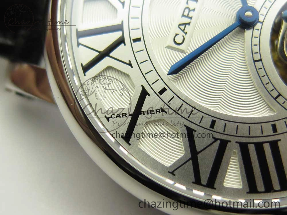 Rotonde Flying Tourbillon SS BLF Best Edition White Dial on Black Leather Strap V ZeroBulk 6166