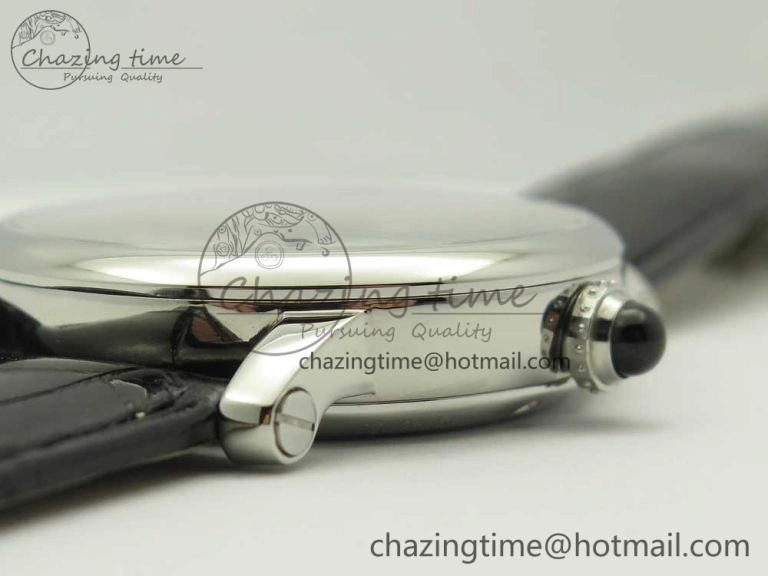 Rotonde Flying Tourbillon SS BLF Best Edition White Dial on Black Leather Strap V ZeroBulk 6166