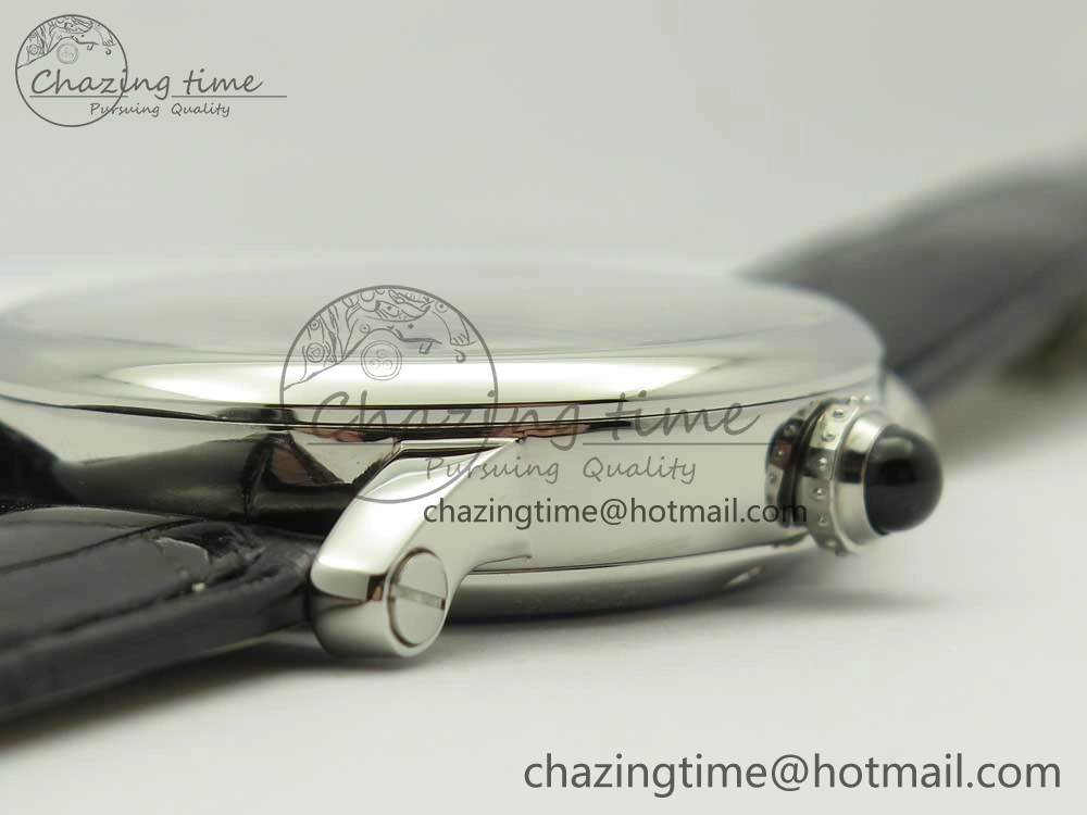 Rotonde Flying Tourbillon SS BLF Best Edition White Dial on Black Leather Strap V ZeroBulk 6166