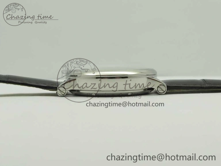 Rotonde Flying Tourbillon SS BLF Best Edition White Dial on Black Leather Strap V ZeroBulk 6166