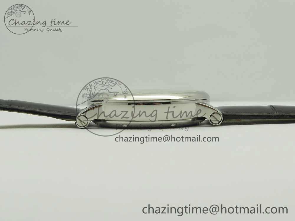 Rotonde Flying Tourbillon SS BLF Best Edition White Dial on Black Leather Strap V ZeroBulk 6166