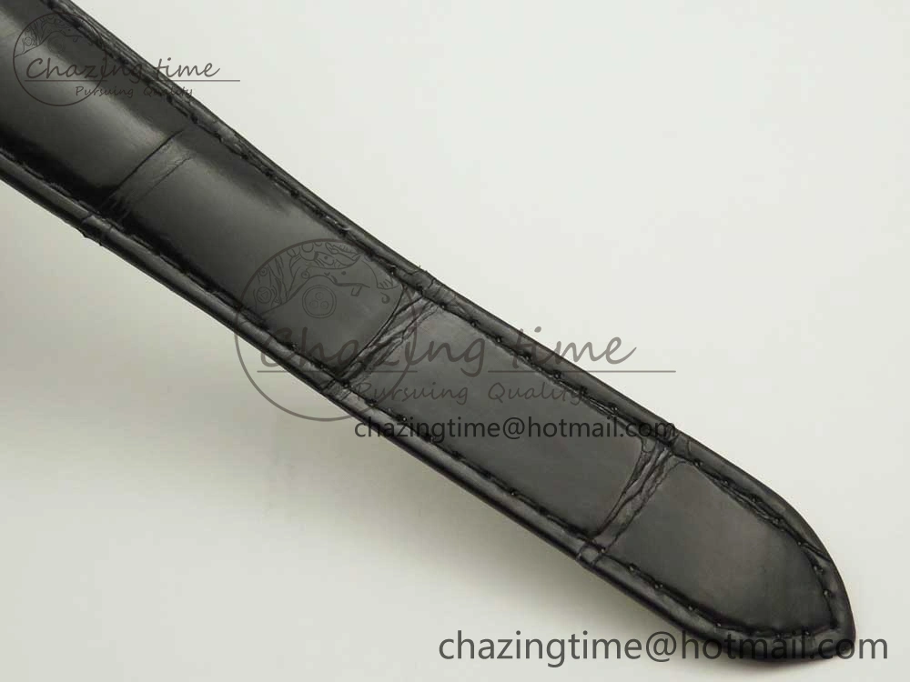 Rotonde Flying Tourbillon SS BLF Best Edition White Dial on Black Leather Strap V ZeroBulk 6166