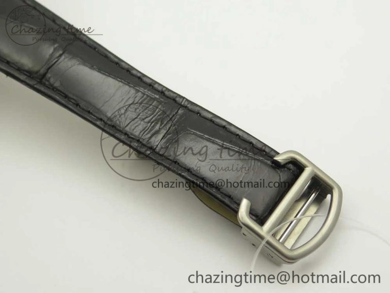 Rotonde Flying Tourbillon SS BLF Best Edition White Dial on Black Leather Strap V ZeroBulk 6166