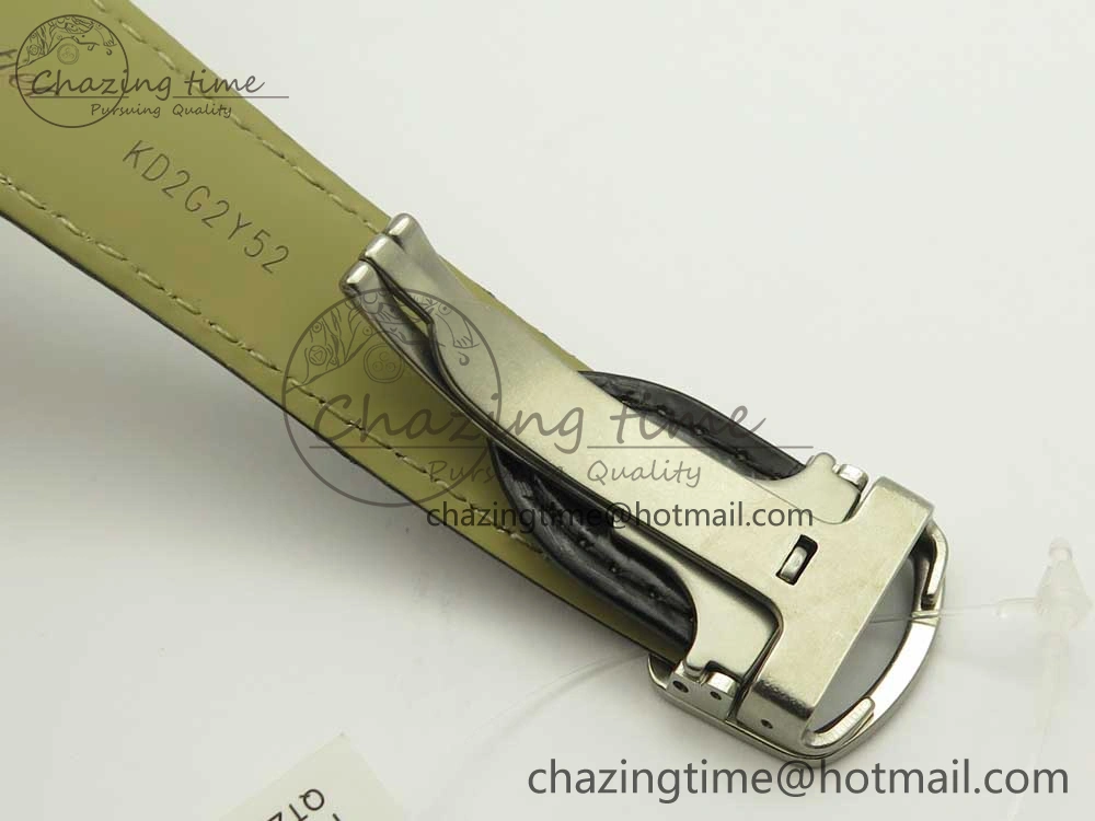 Rotonde Flying Tourbillon SS BLF Best Edition White Dial on Black Leather Strap V ZeroBulk 6166